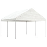 Vidaxl Gazebo med tag 4.46x4.08x3.22 m polyethylenhvide