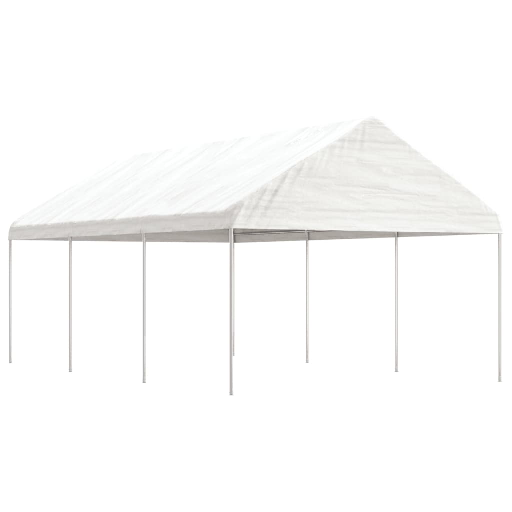 Vidaxl Gazebo med tag 6.69x4.08x3.22 m polyethylenhvide