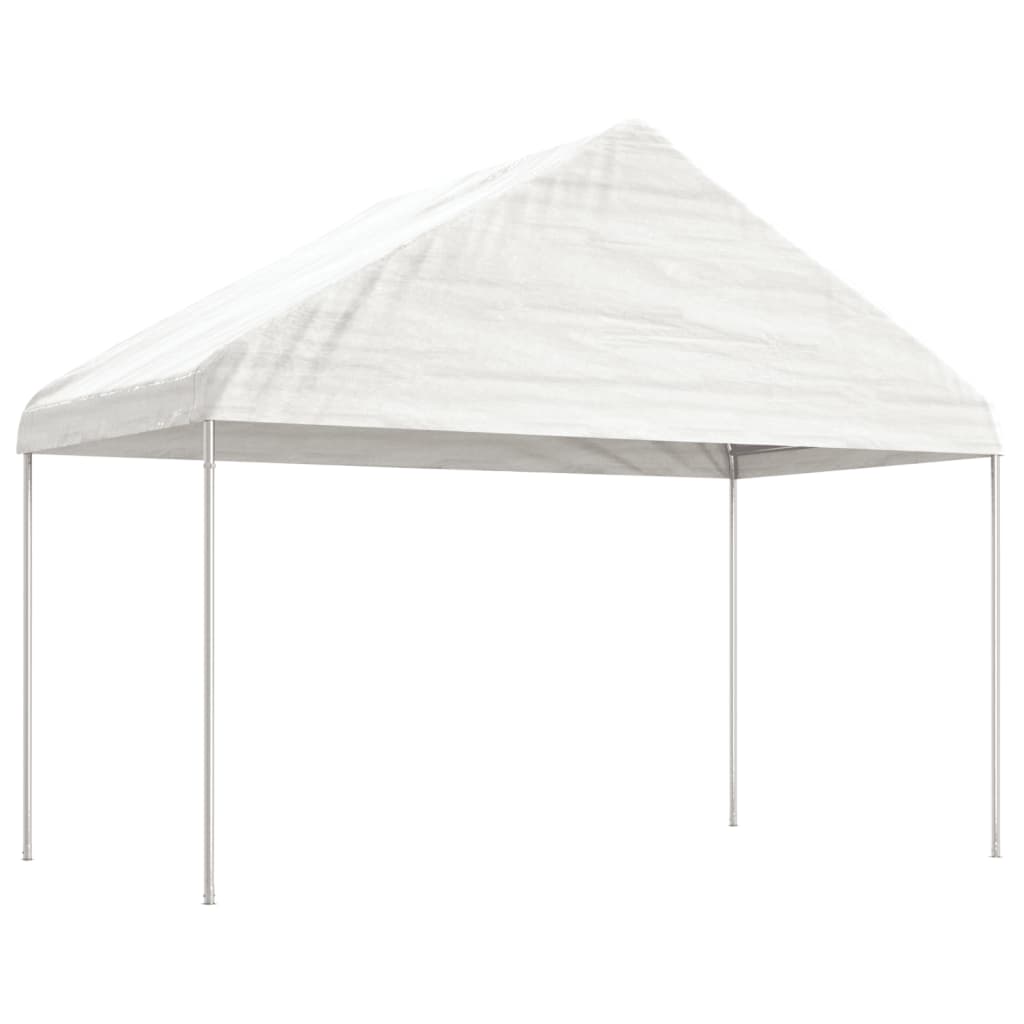 Vidaxl Gazebo med tag 6.69x4.08x3.22 m polyethylenhvide