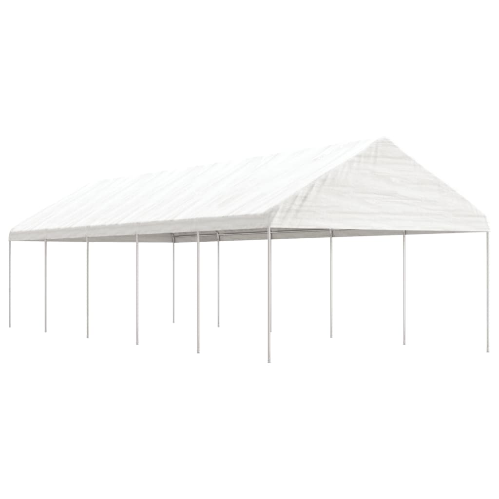 Vidaxl Gazebo med tag 11.15x4.08x3.22 m polyethylenhvide
