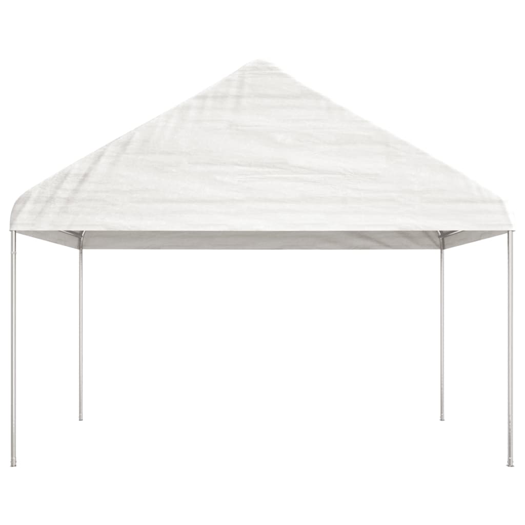 Vidaxl Gazebo med tag 13.38x4.08x3.22 m polyethylenhvide