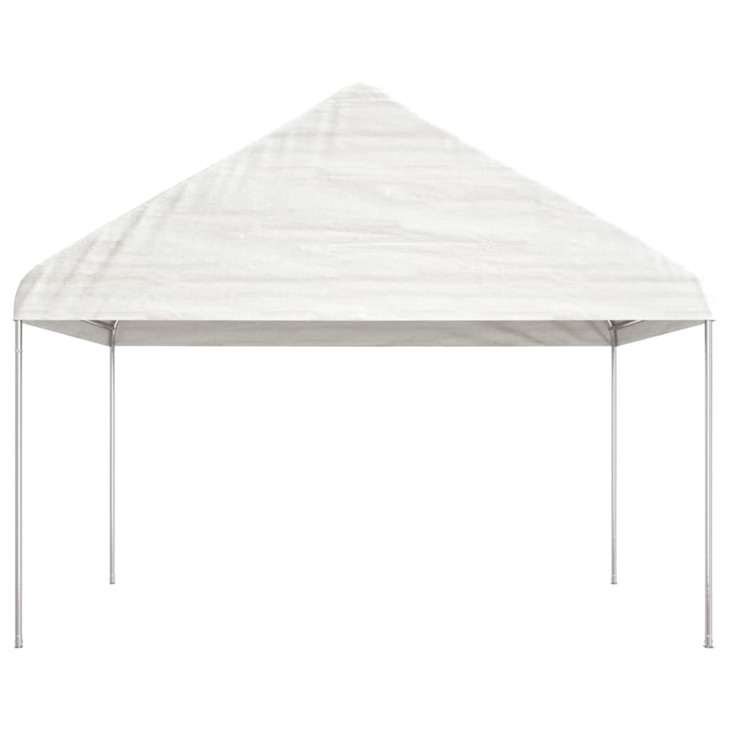 Vidaxl Gazebo med tag 15.61x4.08x3.22 m polyethylenhvide
