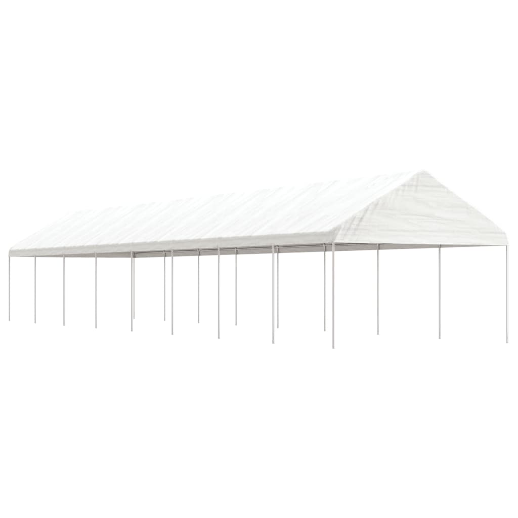 Vidaxl Gazebo med tag 17.84x4.08x3.22 m polyethylenhvide