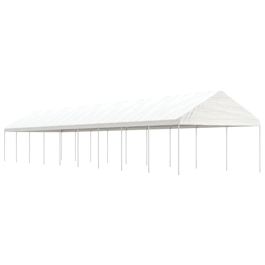 Vidaxl Gazebo med tag 20.07x4.08x3.22 m polyethylenhvide