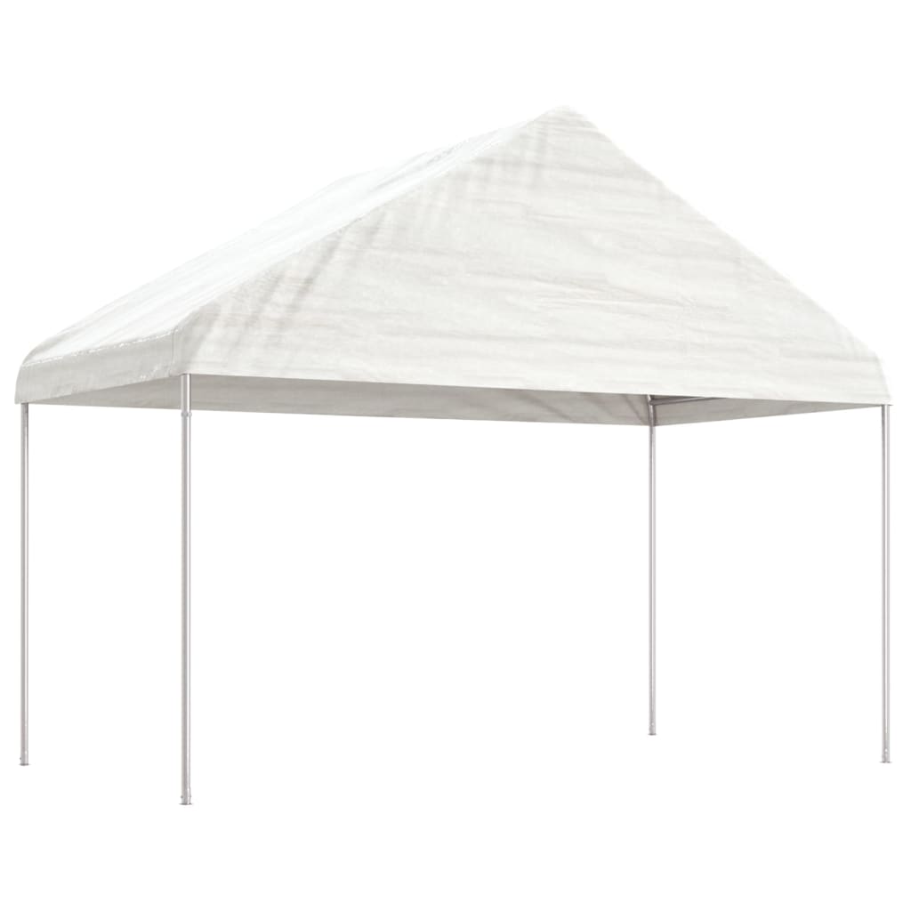 Vidaxl Gazebo med tag 20.07x4.08x3.22 m polyethylenhvide