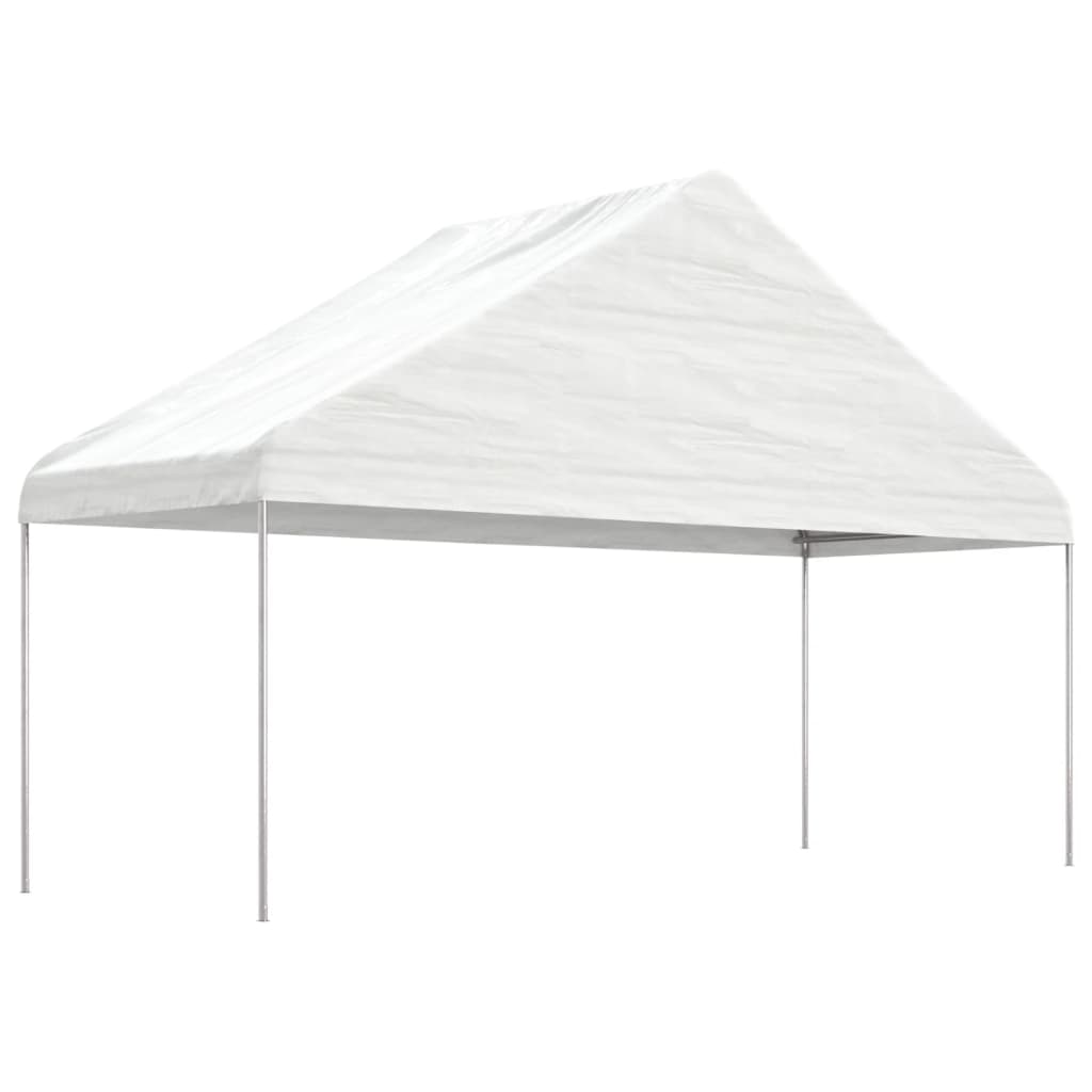 Vidaxl Gazebo med tag 4.46x5.88x3.75 m polyethylenhvide