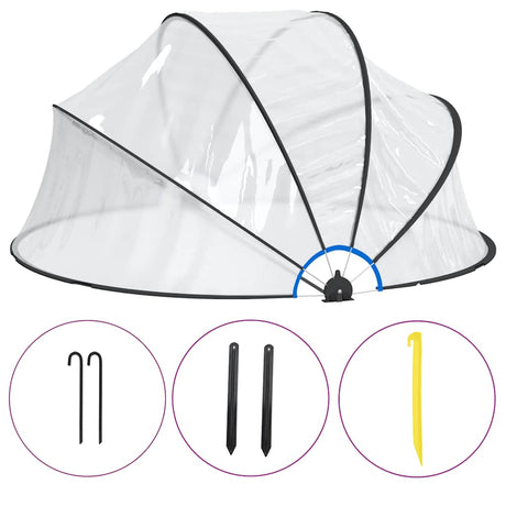 Vidaxx Swimming Pool Cover Round 315x158 cm PVC