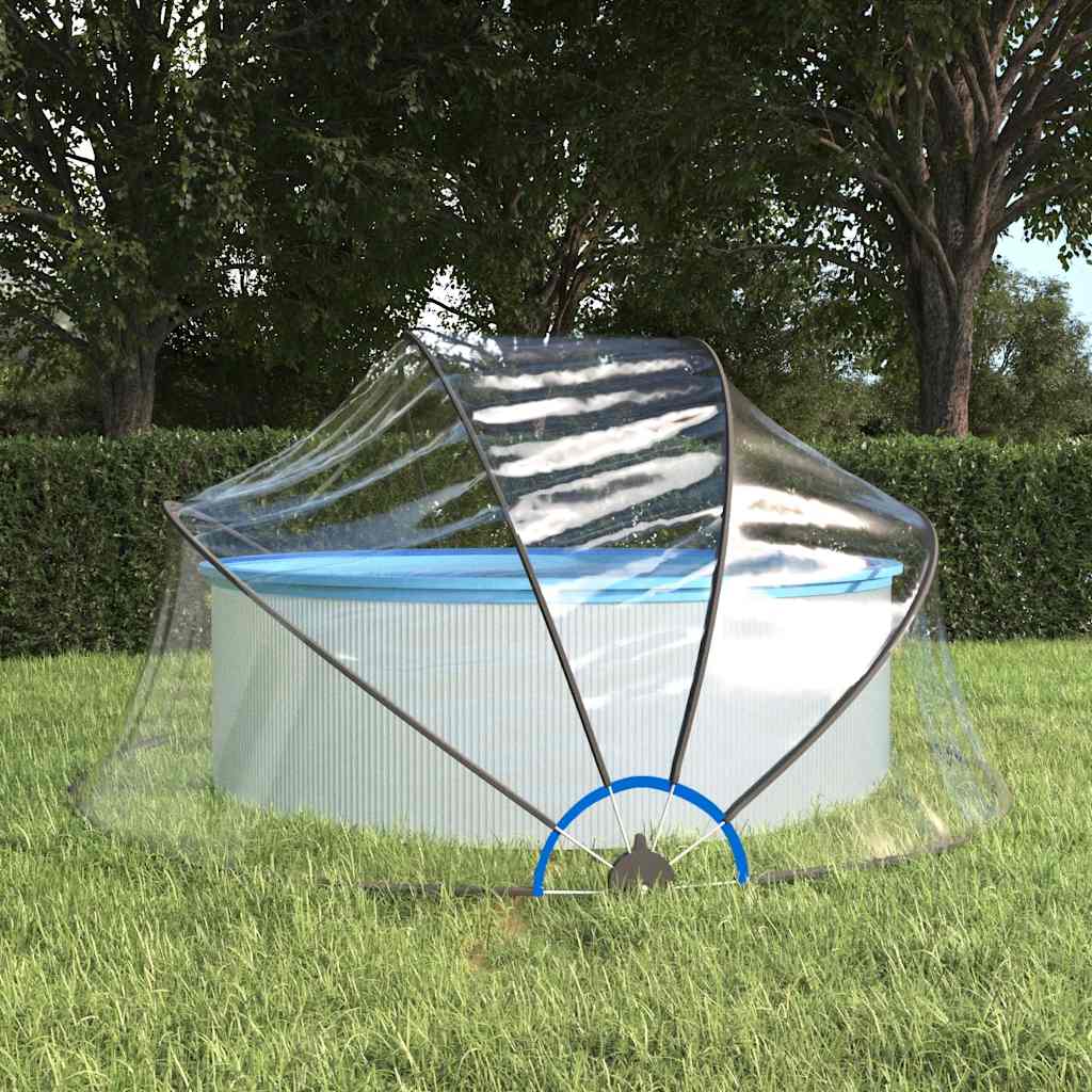 Vidaxx Swimming Pool Cover Round 315x158 cm PVC