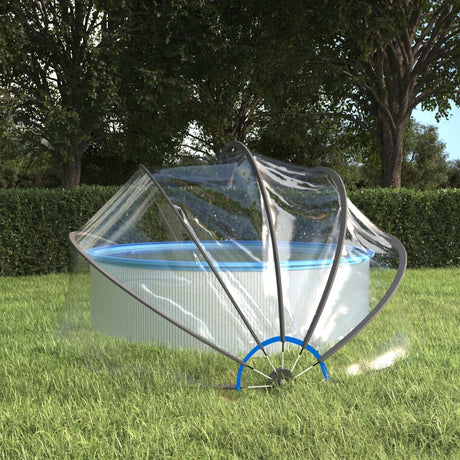 Vidaxx Swimming Pool Cover Round 376x188 cm PVC