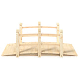 Vidaxx Garden Bridge med gelænder 150x67x56 cm fast fyrretræ