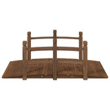 Vidaxx Garden Bridge med gelænder 150x67x56 cm fast fyrretræ