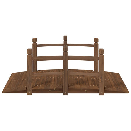Vidaxx Garden Bridge med gelænder 150x67x56 cm fast fyrretræ