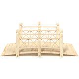 Vidaxx Garden Bridge med gelænder 150x67x56 cm fast fyrretræ