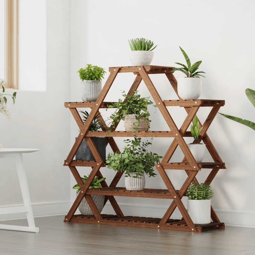 Vidaxx Plant Stand 110x25x105 cm fast fyrretræ