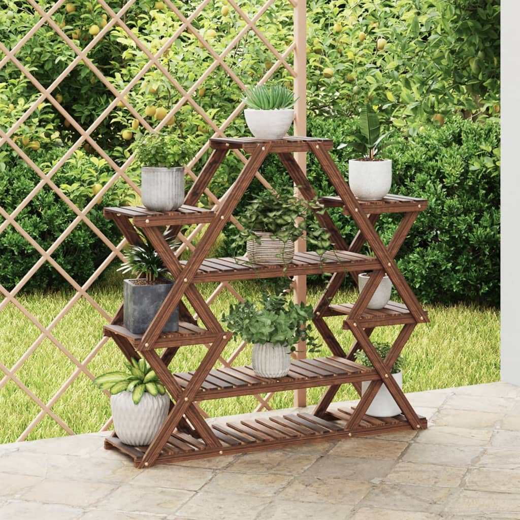 Vidaxx Plant Stand 110x25x105 cm fast fyrretræ