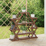 Vidaxx Plant Stand 110x25x105 cm fast fyrretræ