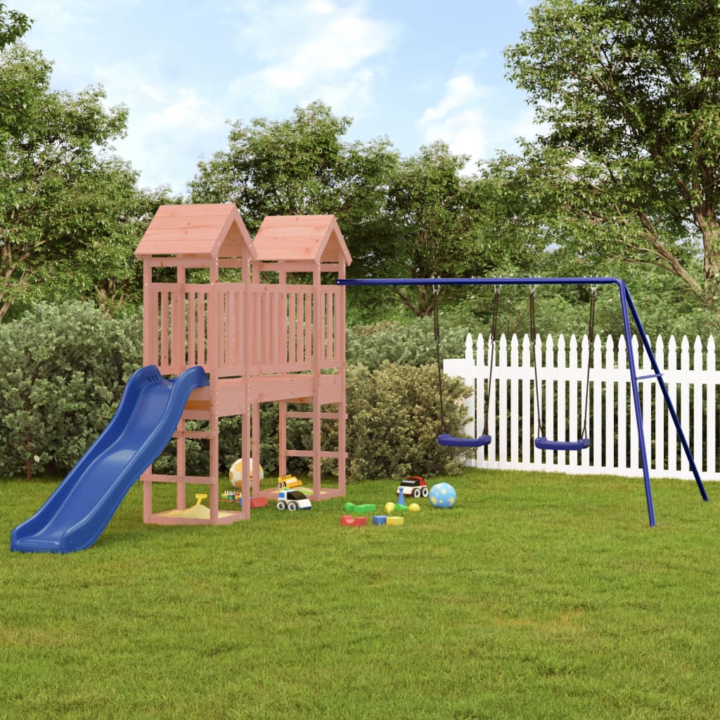 Vidaxl Playhouse Solid Douglas Wood