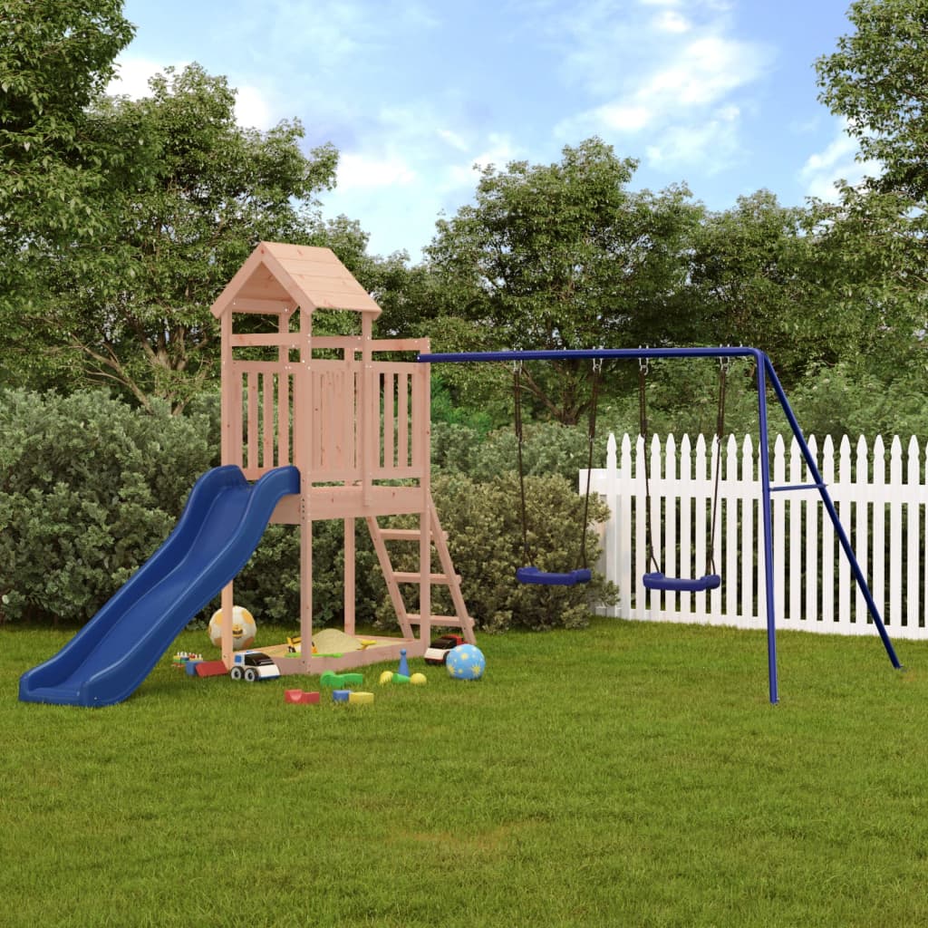 Vidaxl Playhouse Solid Douglas Wood