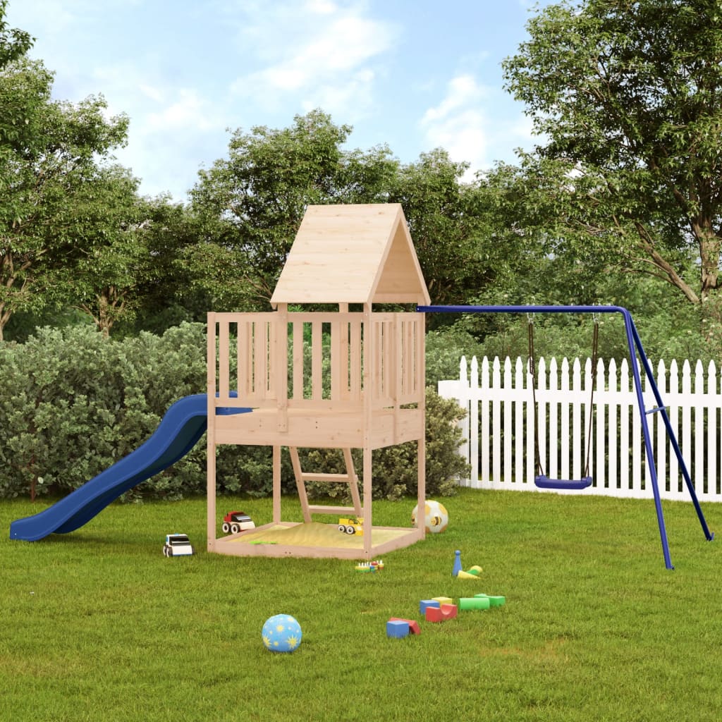 Vidaxl Playhouse Solid Pine Wood