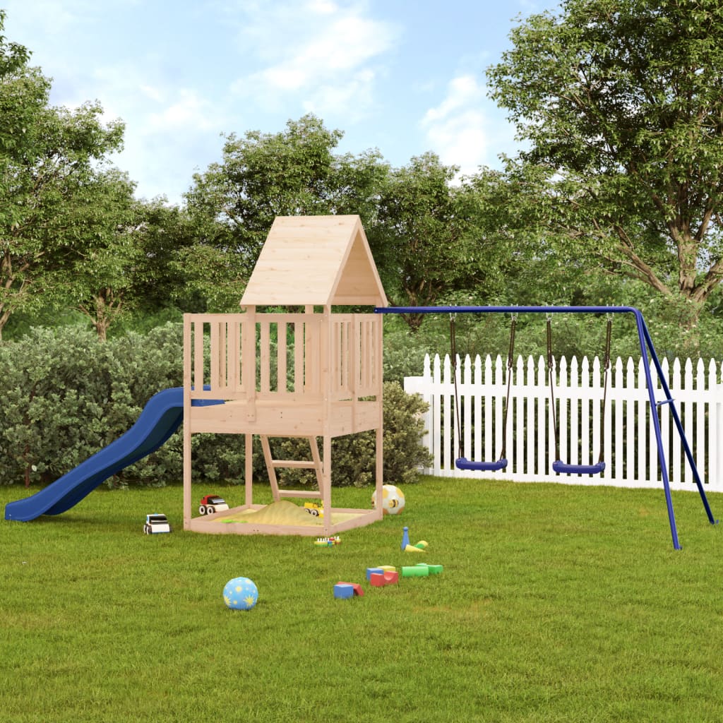 Vidaxl Playhouse Solid Pine Wood