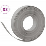 Vidaxl havekanter 3 stk 10 m 10 cm polyethylen grå