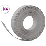 Vidaxl havekanter 4 stk 10 m 10 cm polyethylen grå