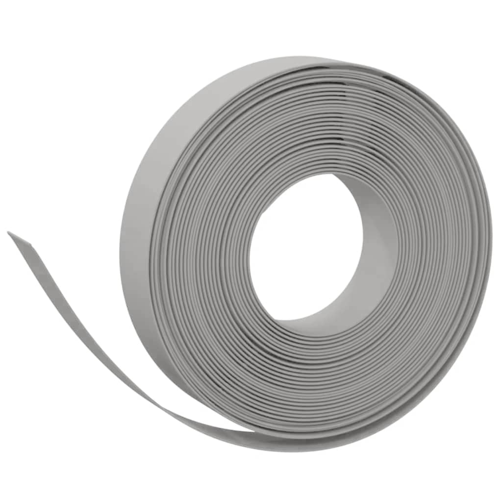 Vidaxl havekanter 4 stk 10 m 10 cm polyethylen grå