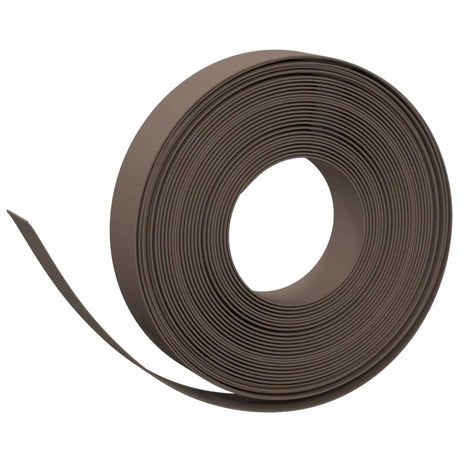 Vidaxl havekanter 5 stk 10 m 10 cm polyethylenbrun