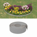 Vidaxl havekanter 4 stk 10 m 15 cm polyethylen grå