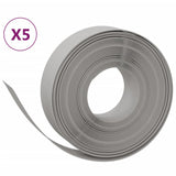 Vidaxl havekanter 5 stk 10 m 15 cm polyethylen grå