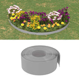 Vidaxl havekanter 3 stk 10 m 20 cm polyethylen grå