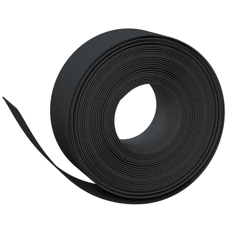 Vidaxl havekanter 2 stk 10 m 20 cm polyethylen sort