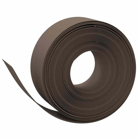 Vidaxl havekanter 3 stk 10 m 20 cm polyethylenbrun