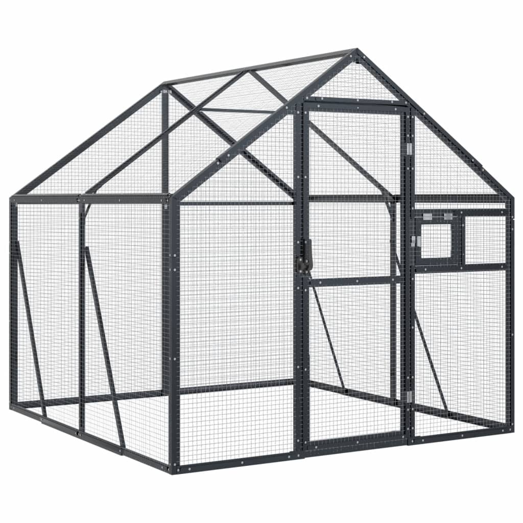 Vidaxx voliere 1,79x2x1,85 m aluminium antracit