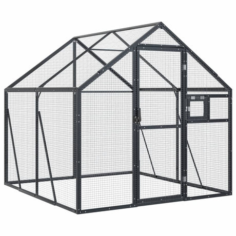 Vidaxx voliere 1,79x2x1,85 m aluminium antracit
