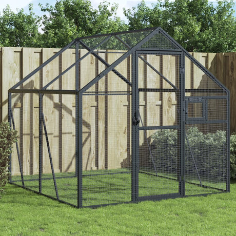 Vidaxx voliere 1,79x2x1,85 m aluminium antracit