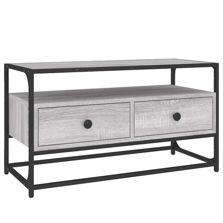 Vidaxl tv-meubel 80x35x45 cm bewerkt hout grijs sonoma eikenkleurig