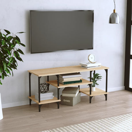 Vidaxl tv-meubel 102x35x45,5 cm bewerkt hout sonoma eikenkleurig