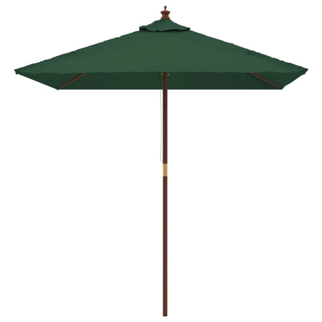 Vidaxx parasol med træstang 198x198x231 cm grøn