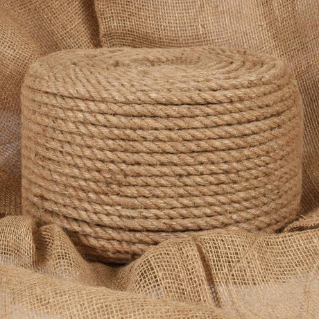 Vidaxl reb 25 m lang 10 mm tyk jute