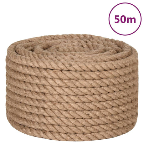 Vidaxl reb 50 m lang 16 mm tyk jute