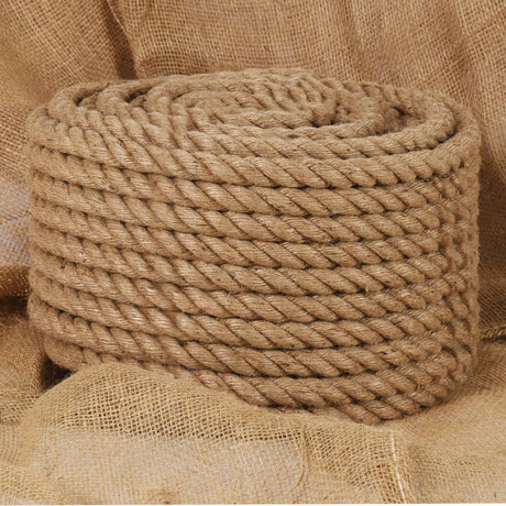 Vidaxxl reb 25 m lang 20 mm tyk jute