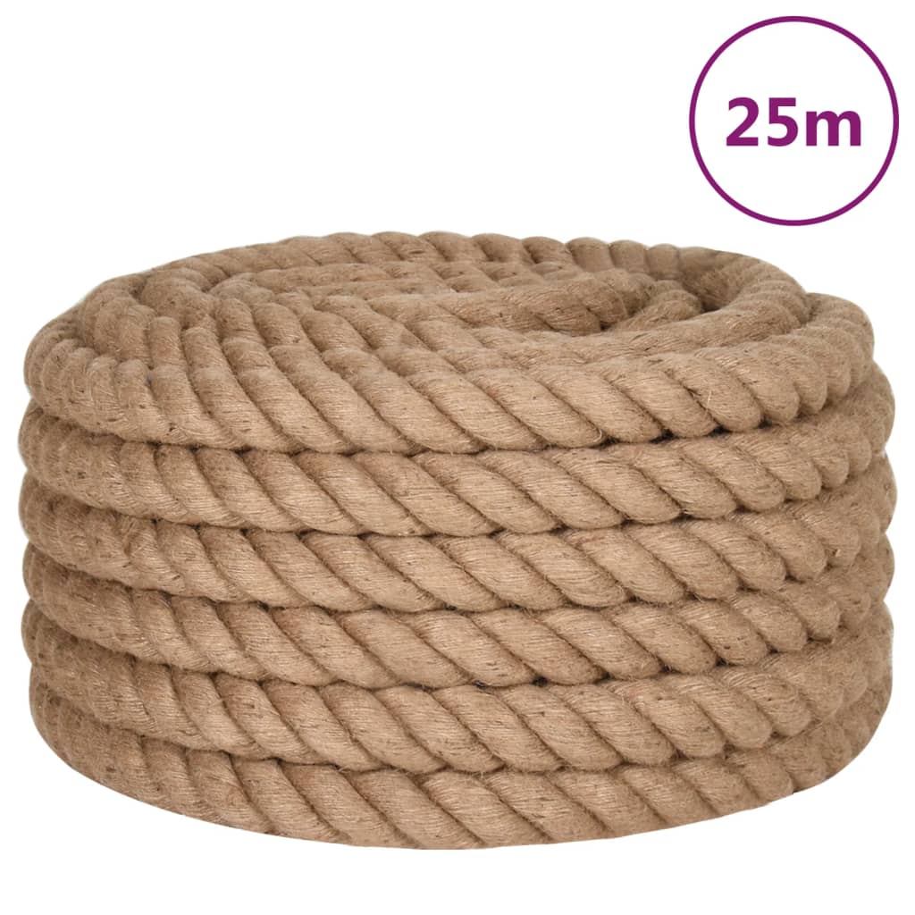 Vidaxxl reb 25 m lang 36 mm tyk jute