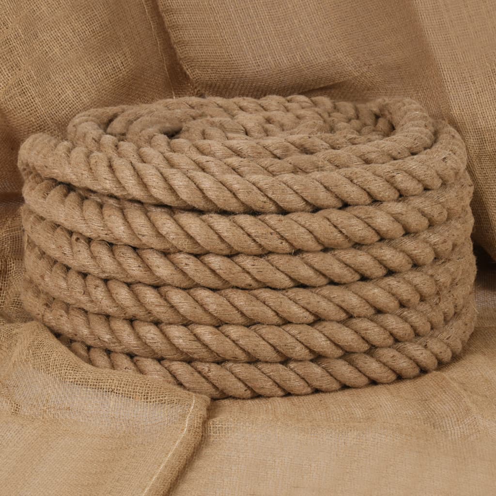 Vidaxxl reb 5 m lang 40 mm tyk jute