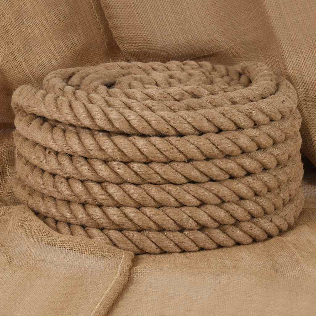 Vidaxxl reb 10 m lang 40 mm tyk jute