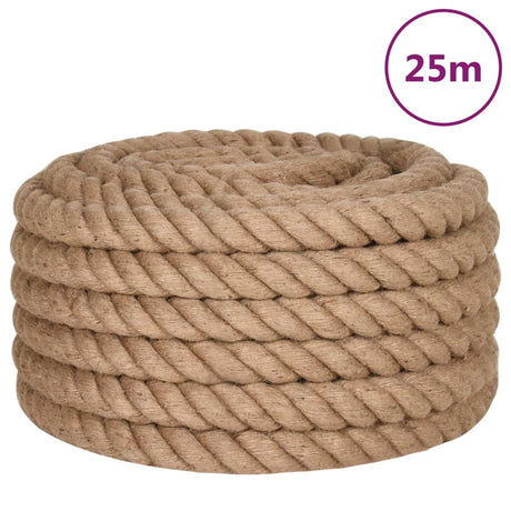 Vidaxxl reb 25 m lang 40 mm tyk jute