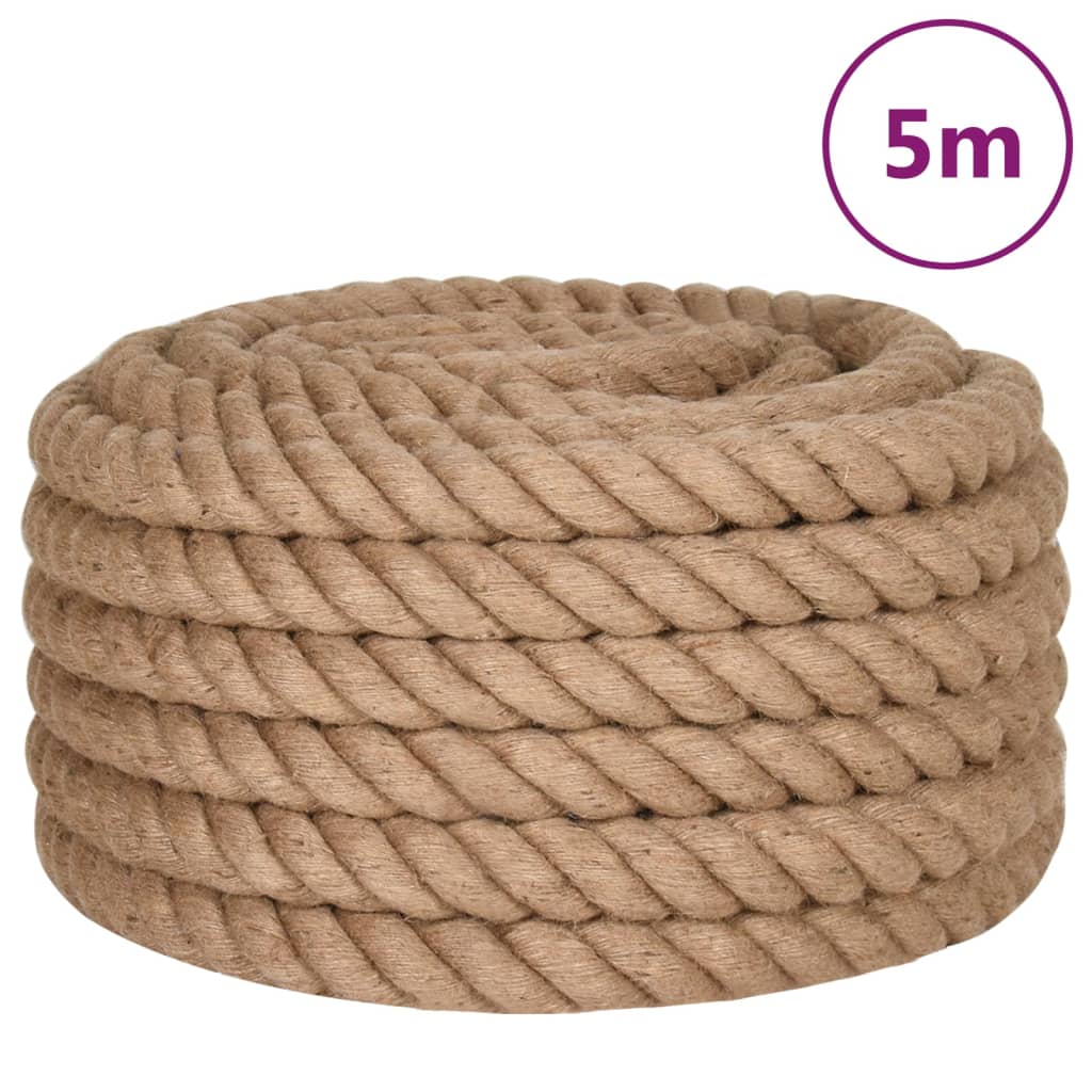 Vidaxxl reb 5 m lang 50 mm tyk jute