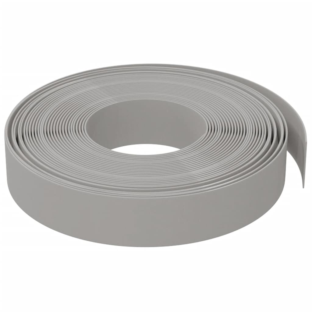 Vidaxl Garden Edge 10 m 10 cm polyethylengrå