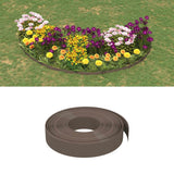 Vidaxl Garden Edge 10 m 10 cm polyethylenbrun