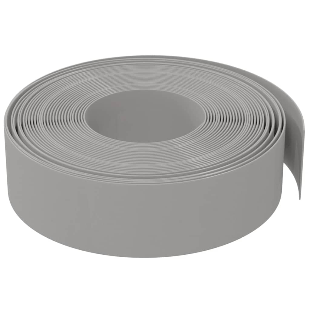 Vidaxl Garden Edge 10 m 15 cm polyethylengrå